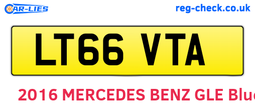 LT66VTA are the vehicle registration plates.