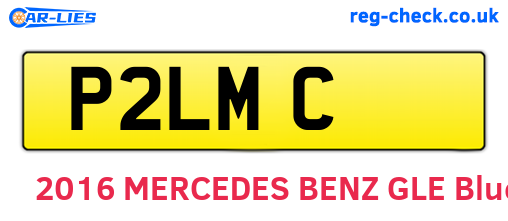 P2LMC are the vehicle registration plates.