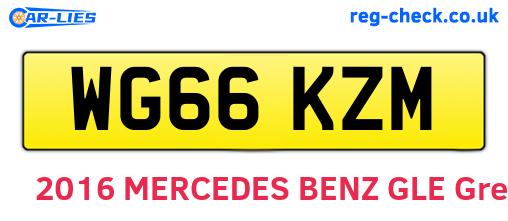 WG66KZM are the vehicle registration plates.