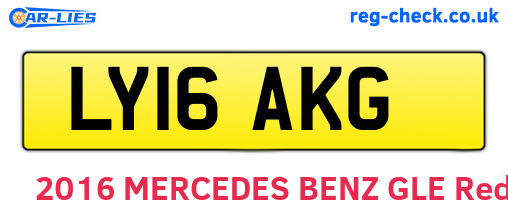 LY16AKG are the vehicle registration plates.