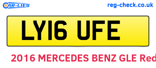 LY16UFE are the vehicle registration plates.