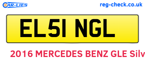 EL51NGL are the vehicle registration plates.