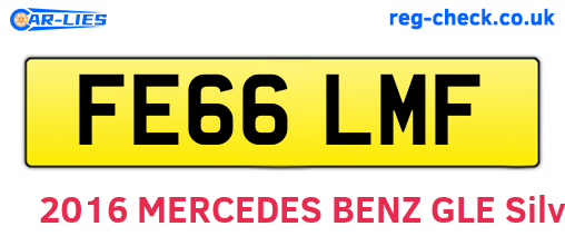 FE66LMF are the vehicle registration plates.