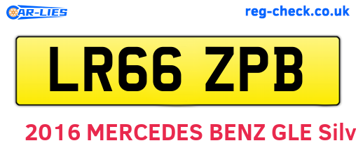 LR66ZPB are the vehicle registration plates.