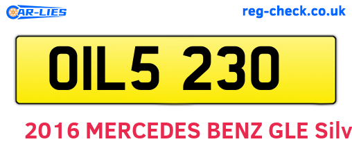 OIL5230 are the vehicle registration plates.