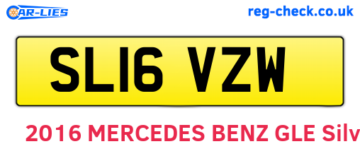 SL16VZW are the vehicle registration plates.