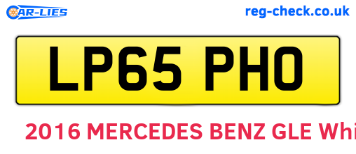 LP65PHO are the vehicle registration plates.