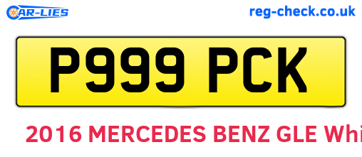 P999PCK are the vehicle registration plates.