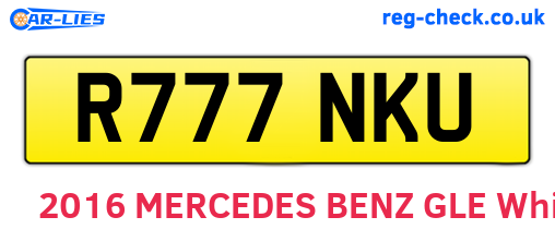 R777NKU are the vehicle registration plates.