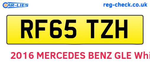 RF65TZH are the vehicle registration plates.