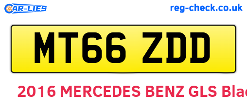 MT66ZDD are the vehicle registration plates.
