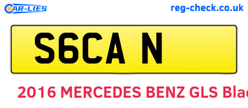 S6CAN are the vehicle registration plates.