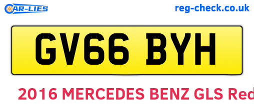 GV66BYH are the vehicle registration plates.