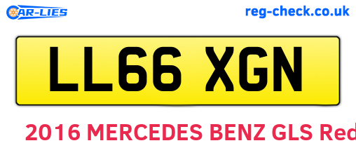 LL66XGN are the vehicle registration plates.