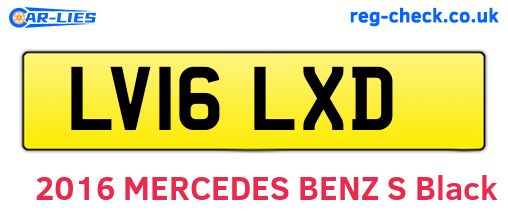 LV16LXD are the vehicle registration plates.