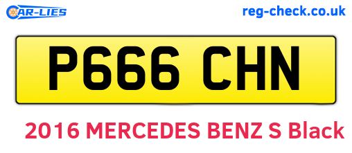 P666CHN are the vehicle registration plates.