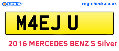 M4EJU are the vehicle registration plates.