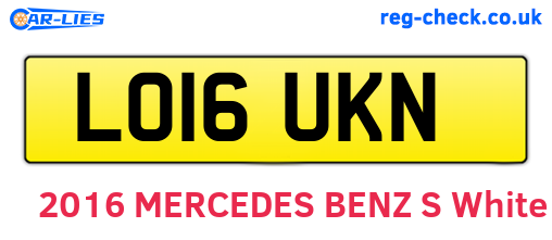 LO16UKN are the vehicle registration plates.