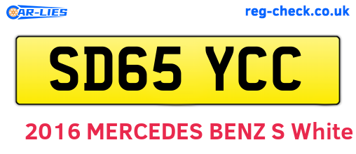 SD65YCC are the vehicle registration plates.