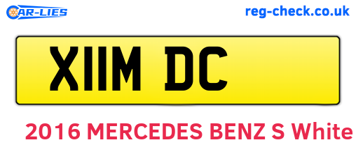 X11MDC are the vehicle registration plates.