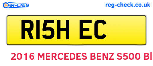 R15HEC are the vehicle registration plates.