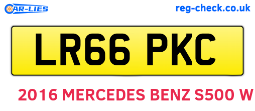 LR66PKC are the vehicle registration plates.