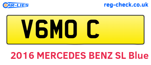 V6MOC are the vehicle registration plates.