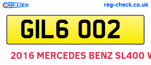 GIL6002 are the vehicle registration plates.