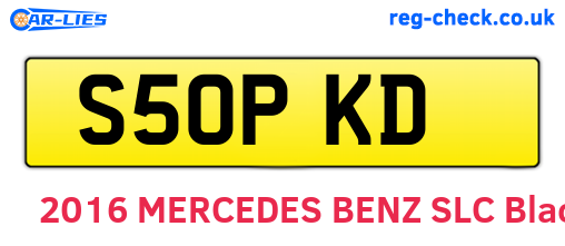 S50PKD are the vehicle registration plates.