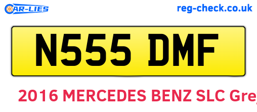 N555DMF are the vehicle registration plates.