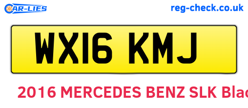 WX16KMJ are the vehicle registration plates.