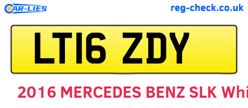 LT16ZDY are the vehicle registration plates.