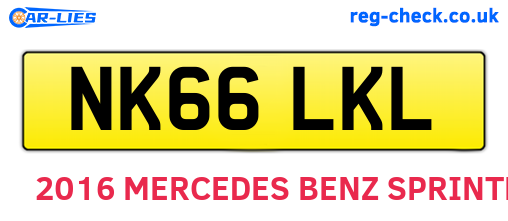 NK66LKL are the vehicle registration plates.