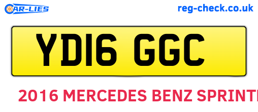 YD16GGC are the vehicle registration plates.