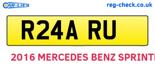R24ARU are the vehicle registration plates.