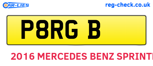 P8RGB are the vehicle registration plates.
