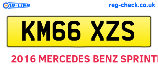 KM66XZS are the vehicle registration plates.