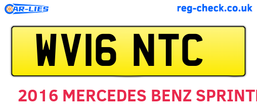 WV16NTC are the vehicle registration plates.