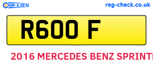 R6OOF are the vehicle registration plates.