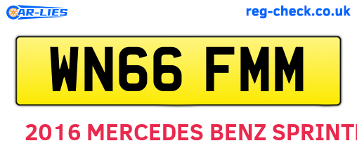 WN66FMM are the vehicle registration plates.
