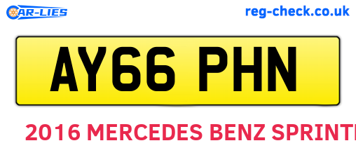 AY66PHN are the vehicle registration plates.