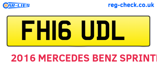 FH16UDL are the vehicle registration plates.