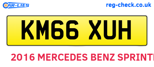 KM66XUH are the vehicle registration plates.
