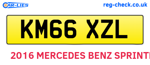KM66XZL are the vehicle registration plates.