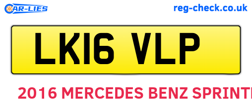 LK16VLP are the vehicle registration plates.
