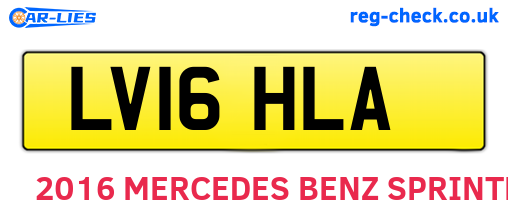 LV16HLA are the vehicle registration plates.