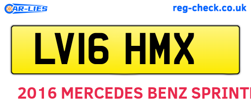 LV16HMX are the vehicle registration plates.