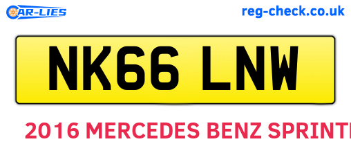NK66LNW are the vehicle registration plates.