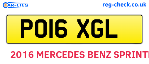 PO16XGL are the vehicle registration plates.