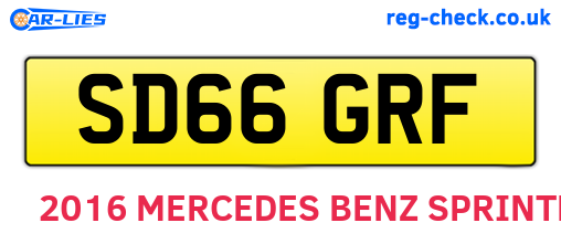 SD66GRF are the vehicle registration plates.